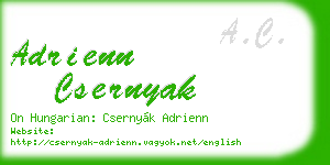 adrienn csernyak business card