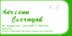 adrienn csernyak business card